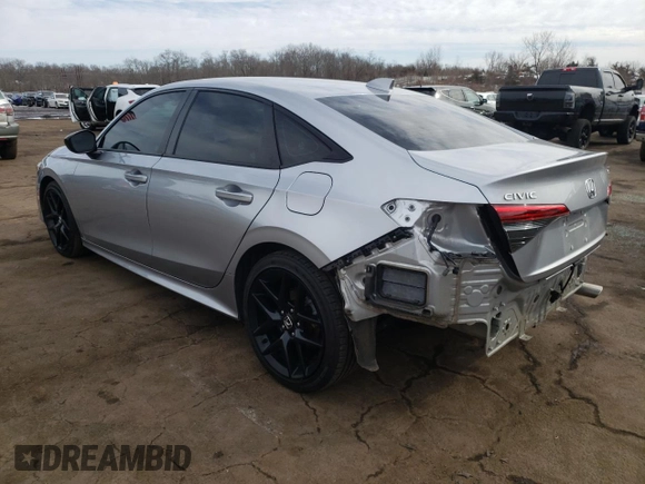 2023 Honda Civic Sedan Sport with VIN 2HGFE2F56PH540339, listed as a Copart auction lot 48159555 with 22,617 mi miles and Salvage Title. Bid and sale history available at carsss.com. Image 2.