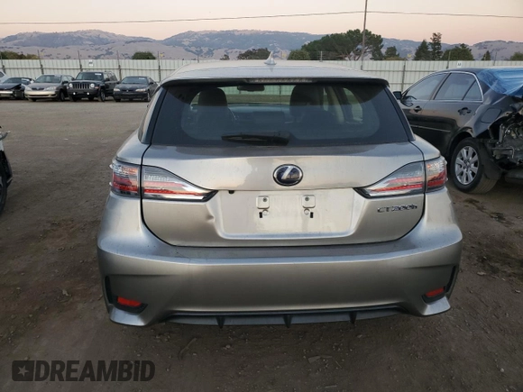 2017 Lexus CT with VIN JTHKD5BH9H2289603, listed as a Copart auction lot 80085064 with 104,419 mi miles and Salvage Title. Bid and sale history available at carsss.com. Image 6.