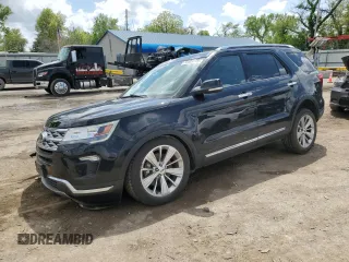 2019 Ford Explorer Limited z VIN 1FM5K8F82KGB39256, wystawiony jako Copart lot #53683775 z przebiegiem 77 084 mil mil oraz Szkoda całkowita • Salvage title. Historia ofert i sprzedaży dostępna na DreamBid. Obrazek 1.