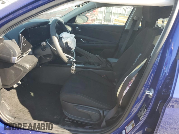 2024 Hyundai Elantra SEL with VIN KMHLM4DG8RU754281, listed as a Copart auction lot 46907355 with 10,743 mi miles and Salvage Title. Bid and sale history available at carsss.com. Image 7.
