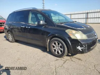 2007 Nissan Quest SE with VIN 5N1BV28U17N110898, listed as a Copart auction lot 86811594 with 213,558 mi miles and Salvage Title. Bid and sale history available at carsss.com. Image 4.