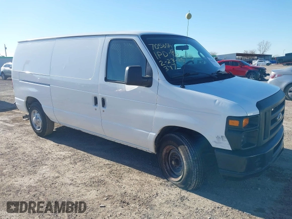 2011 Ford Econoline Cargo Commercial with VIN 1FTNE1EW1BDB11551, listed as a IAAI auction lot 41670487 with 94,806 mi miles and . Bid and sale history available at DreamBid. Image 1.