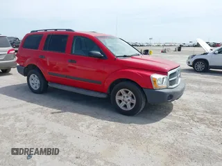 2005 Dodge Durango SXT with VIN 1D4HD38N45F570048, listed as a IAAI auction lot 41802569 with 187,135 mi miles. Bid and sale history available at carsss.com. Image 1.