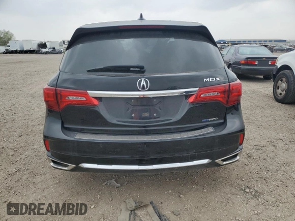 2019 Acura MDX Sport Hybrid w/Technology Pkg with VIN 5J8YD7H58KL001822, listed as a Copart auction lot 41796835 with 53,469 mi miles and Salvage Title. Bid and sale history available at carsss.com. Image 6.