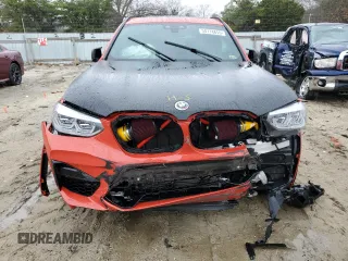 2021 BMW X3 M z VIN 5YMTS0C05M9H64439, wystawiony jako Copart lot #50178655 z przebiegiem Nie podano mil oraz Szkoda całkowita • Salvage title. Historia ofert i sprzedaży dostępna na DreamBid. Obrazek 5.
