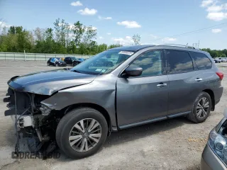 2017 Nissan Pathfinder SV z VIN 5N1DR2MM0HC638237, wystawiony jako Copart lot #59898825 z przebiegiem 96 551 mil mil oraz Szkoda całkowita • Salvage title. Historia ofert i sprzedaży dostępna na DreamBid. Obrazek 1.