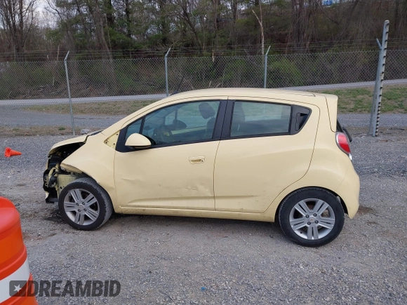 2014 Chevrolet Spark LT with VIN KL8CD6S99EC431211, listed as a IAAI auction lot 41901679 with 136,463 mi miles. Bid and sale history available at carsss.com. Image 14.