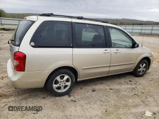 2002 Mazda MPV LX with VIN JM3LW28J120310009, listed as a Copart auction lot 51272115 with 98,847 mi miles and Salvage title. Bid and sale history available at DreamBid. Image 3.