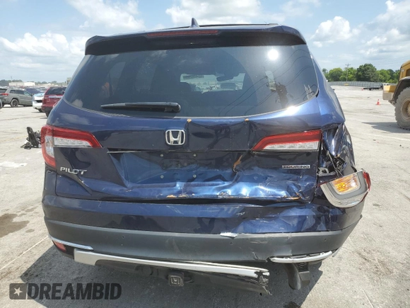 2022 Honda Pilot Touring 7-Passenger with VIN 5FNYF5H64NB017528, listed as a Copart auction lot 65406285 with 64,652 mi miles and Salvage title. Bid and sale history available at DreamBid. Image 6.