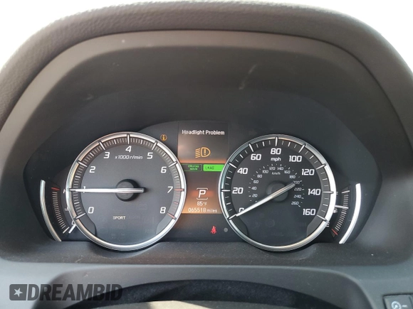 2016 Acura TLX Technology z VIN 19UUB2F58GA005544, wystawiony jako Copart lot #56891675 z przebiegiem 65 518 mil mil oraz Szkoda całkowita • Salvage title. Historia ofert i sprzedaży dostępna na DreamBid. Obrazek 9.