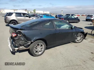 2005 Acura RSX with VIN JH4DC53815S005726, listed as a Copart auction lot 60352395 with 190,809 mi miles and Salvage title. Bid and sale history available at DreamBid. Image 3.