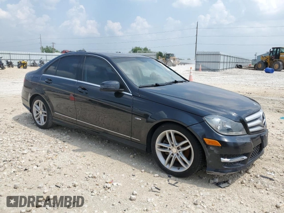 2012 Mercedes-Benz C 250 Sport with VIN WDDGF4HB0CR238012, listed as a Copart auction lot 54941565 with 111,543 mi miles and Clean Title. Bid and sale history available at DreamBid. Image 4.