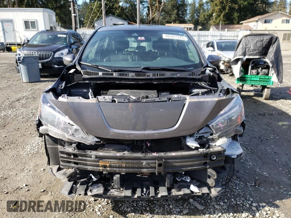 2023 Nissan LEAF S with VIN 1N4AZ1BV2PC555166, listed as a Copart auction lot 46501375 with 27,435 mi miles and Salvage Title. Bid and sale history available at DreamBid. Image 5.