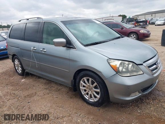 2005 Honda Odyssey Touring с VIN 5FNRL38805B120917, выставлен на аукционе IAAI как лот 42396531 с пробегом 267 626 миль миль и . История ставок и продаж доступна на DreamBid. Изображение 1.