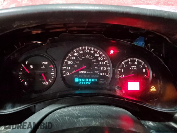 2003 Chevrolet Monte Carlo LS with VIN 2G1WW12E539326564, listed as a Copart auction lot 85610334 with 211,142 mi miles and Salvage Title. Bid and sale history available at carsss.com. Image 9.