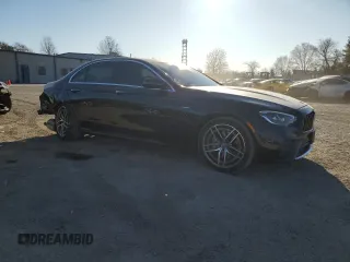 2021 Mercedes-Benz E 53 AMG with VIN W1KZF6BB6MA936959, listed as a Copart auction lot 50154255 with 55,688 mi miles and Salvage Title. Bid and sale history available at DreamBid. Image 4.