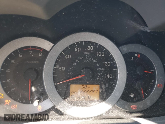 2010 Toyota RAV4 Limited with VIN 2T3DK4DVXAW032542, listed as a Copart auction lot 57050155 with 222,297 mi miles and Salvage title. Bid and sale history available at DreamBid. Image 9.