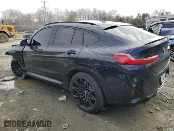 2023 BMW X4 M with VIN 5YM23EC03P9S24918, listed as a Copart auction lot 45127705 with 9,817 mi miles and Salvage Title. Bid and sale history available at carsss.com. Image 2.