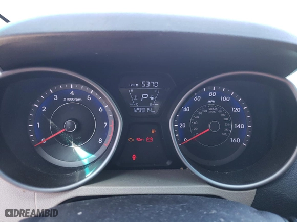 2014 Hyundai Elantra SE with VIN KMHDH4AEXEU048290, listed as a Copart auction lot 44737735 with 129,914 mi miles and Salvage Title. Bid and sale history available at carsss.com. Image 9.
