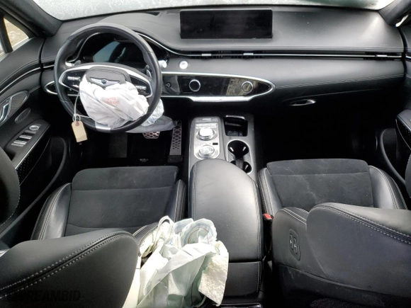 2022 Genesis GV70 3.5T Sport with VIN KMUMCDTC3NU014994, listed as a Copart auction lot 89262085 with 0 mi miles and Salvage Title. Bid and sale history available at carsss.com. Image 8.