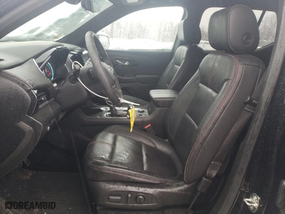 2022 Chevrolet Traverse RS with VIN 1GNEVJKW7NJ128727, listed as a Copart auction lot 44462325 with 53,981 mi miles and Salvage Title. Bid and sale history available at carsss.com. Image 7.