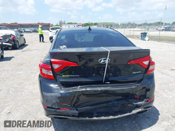 2017 Hyundai Sonata Sport with VIN 5NPE34AF6HH458809, listed as a IAAI auction lot 41977694 with 100,826 mi miles and . Bid and sale history available at DreamBid. Image 6.