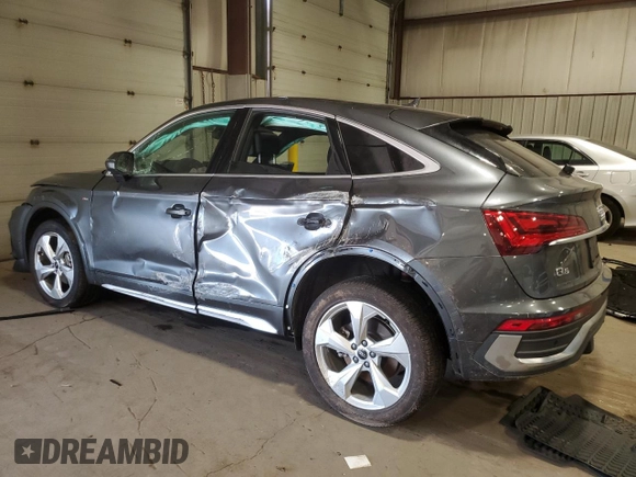 2023 Audi Q5 Sportback S line Prestige with VIN WA16AAFY2P2190953, listed as a Copart auction lot 67309704 with Not provided miles and Salvage title. Bid and sale history available at DreamBid. Image 2.