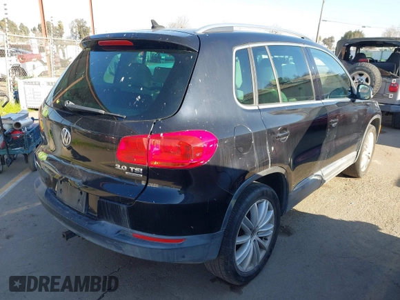 2012 Volkswagen Tiguan S with VIN WVGBV7AX4CW607546, listed as a IAAI auction lot 41295646 with 115,670 mi miles and . Bid and sale history available at DreamBid. Image 4.