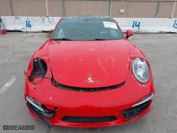 2015 Porsche 911 Carrera S with VIN WP0AB2A94FS125300, listed as a IAAI auction lot 41496595 with 24,921 mi miles. Bid and sale history available at carsss.com. Image 6.