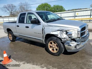 2006 Dodge Ram 1500 ST with VIN 1D7HA18K76J205920, listed as a Copart auction lot 51221865 with 157,988 mi miles and Salvage Title. Bid and sale history available at carsss.com. Image 4.