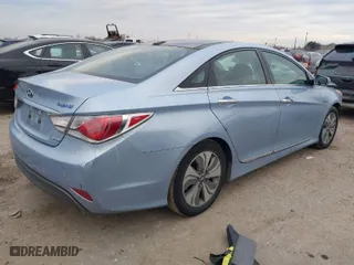 2015 Hyundai Sonata Hybrid Limited with VIN KMHEC4A42FA126221, listed as a IAAI auction lot 41281818 with 1 mi miles. Bid and sale history available at carsss.com. Image 4.