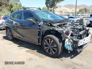2022 Lexus UX 250h F Sport with VIN JTHE9JBHXN2057109, listed as a IAAI auction lot 42265432 with 76,822 mi miles and . Bid and sale history available at DreamBid. Image 1.