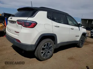 2020 Jeep Compass Trailhawk with VIN 3C4NJDDB4LT159505, listed as a Copart auction lot 53172135 with 80,722 mi miles and Salvage title. Bid and sale history available at DreamBid. Image 3.