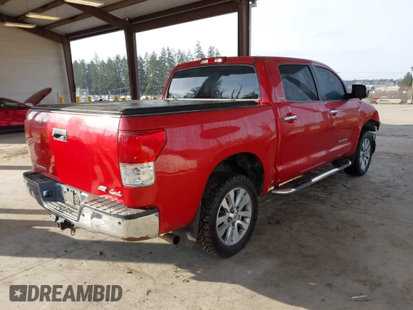 2012 Toyota Tundra 4WD Truck LTD with VIN 5TFHW5F13CX268552, listed as a IAAI auction lot 41461707 with 199,502 mi miles. Bid and sale history available at carsss.com. Image 4.