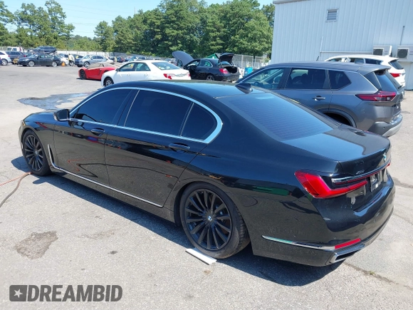 2020 BMW 7 Series 740i xDrive with VIN WBA7T4C03LGF97293, listed as a IAAI auction lot 40189953 with 64,936 mi miles and . Bid and sale history available at DreamBid. Image 3.