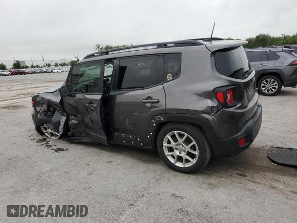 2019 Jeep Renegade Latitude z VIN ZACNJABB7KPJ73628, wystawiony jako Copart lot #59419695 z przebiegiem 61 126 mil mil oraz Szkoda całkowita • Salvage title. Historia ofert i sprzedaży dostępna na DreamBid. Obrazek 2.