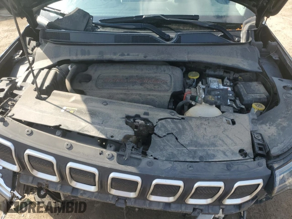 2022 Jeep Compass Altitude with VIN 3C4NJCBB6NT139076, listed as a Copart auction lot 72221504 with Not provided miles and Salvage title. Bid and sale history available at DreamBid. Image 12.