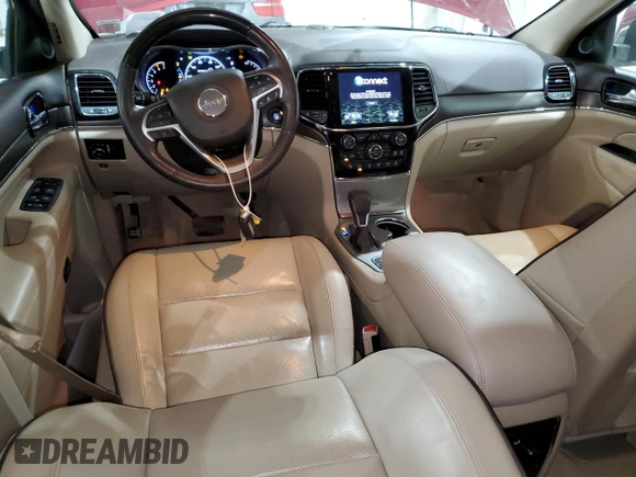 2019 Jeep Grand Cherokee Overland with VIN 1C4RJFCT3KC687246, listed as a Copart auction lot 52098394 with 74,113 mi miles and Salvage Title. Bid and sale history available at carsss.com. Image 8.