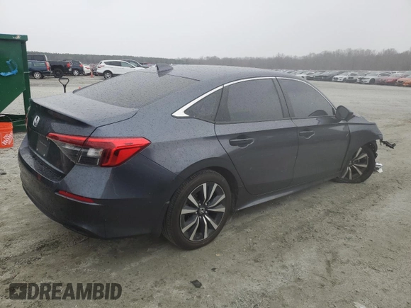 2023 Honda Civic EX z VIN 2HGFE1F70PH306337, wystawiony jako Copart lot #46122695 z przebiegiem 48 200 mil mil oraz Szkoda całkowita • Salvage title. Historia ofert i sprzedaży dostępna na DreamBid. Obrazek 3.