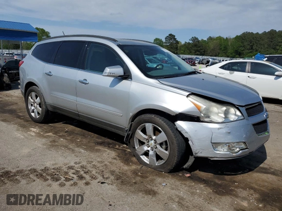 2012 Chevrolet Traverse 1LT with VIN 1GNKRGED5CJ317488, listed as a Copart auction lot 52741925 with 163,422 mi miles and Salvage Title. Bid and sale history available at DreamBid. Image 4.