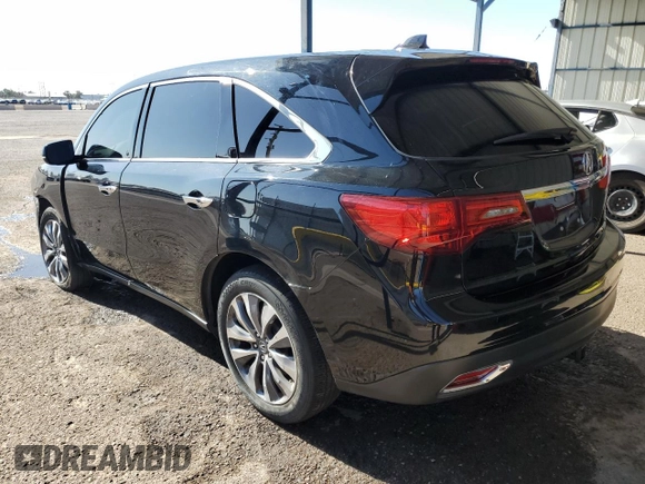 2014 Acura MDX Technology with VIN 5FRYD4H42EB039282, listed as a Copart auction lot 61421335 with 159,692 mi miles and Clean title. Bid and sale history available at DreamBid. Image 2.