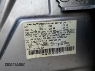 2008 Nissan Altima 3.5 SE with VIN 1N4BL21E18C205476, listed as a Copart auction lot 49514855 with 168,226 mi miles and Salvage Title. Bid and sale history available at carsss.com. Image 13.