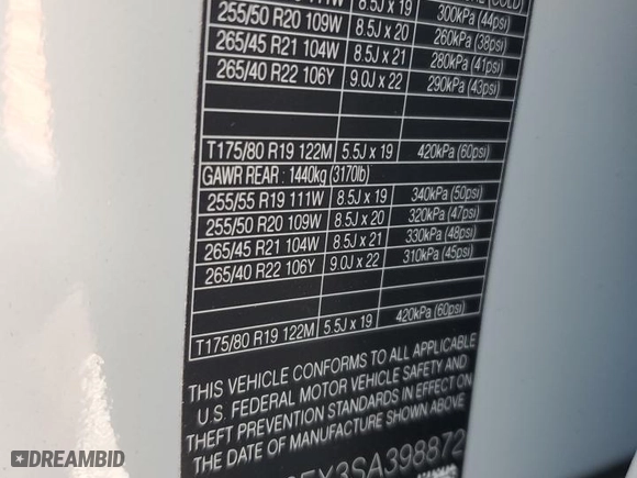 2025 Land Rover Range Rover Velar Dynamic SE with VIN SALYL2EX3SA398872, listed as a Copart auction lot 43451045 with 4,736 mi miles and Salvage Title. Bid and sale history available at carsss.com. Image 14.