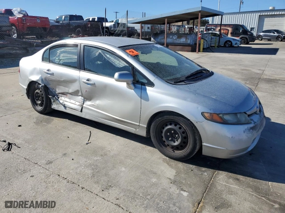 2007 Honda Civic Sdn LX with VIN 1HGFA16507L111352, listed as a Copart auction lot 41507465 with 157,570 mi miles and Salvage Title. Bid and sale history available at carsss.com. Image 4.