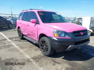 2003 Honda Pilot EX with VIN 2HKYF18433H612070, listed as a IAAI auction lot 41852286 with 242,891 mi miles and . Bid and sale history available at DreamBid. Image 1.
