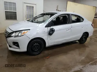 2022 Mitsubishi Mirage ES with VIN ML32FUFJ4NHF05679, listed as a Copart auction lot 56389805 with 90,017 mi miles and Salvage title. Bid and sale history available at DreamBid. Image 1.