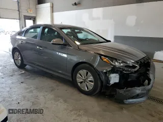 2018 Hyundai Sonata Hybrid SE with VIN KMHE24L33JA080110, listed as a Copart auction lot 61442173 with 43,398 mi miles. Bid and sale history available at carsss.com. Image 4.