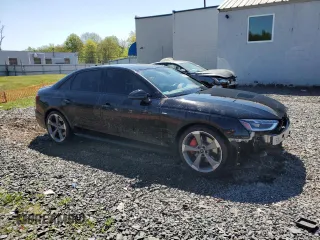 2023 Audi A4 S line Premium Plus with VIN WAUEAAF47PA005572, listed as a Copart auction lot 55026685 with 33,437 mi miles and Salvage Title. Bid and sale history available at DreamBid. Image 4.