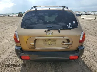 2003 Hyundai Santa Fe GLS with VIN KM8SC73D23U388736, listed as a Copart auction lot 61809715 with 125,654 mi miles and Salvage title. Bid and sale history available at DreamBid. Image 6.
