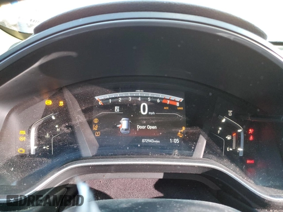 2018 Honda CR-V EX with VIN 5J6RW1H58JL011320, listed as a Copart auction lot 45602205 with 72,943 mi miles and Salvage Title. Bid and sale history available at carsss.com. Image 9.